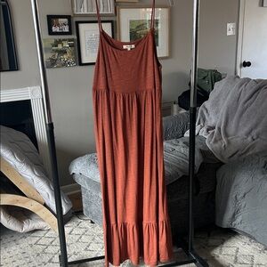 Madewell Rust-colored Maxi Dress